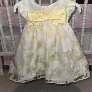 Yellow Floral Kids Dress